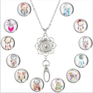 12 Dream Catcher Snap Interchangeable Jewelry & Necklace
